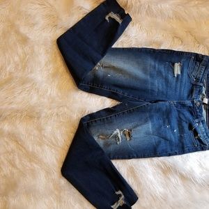 Vintage America Distressed Cropped jeans